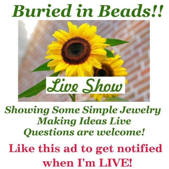 Live Show Notice! Like this Ad to get notified when I'm LIVE! Jewelry making - Picture 1 of 1